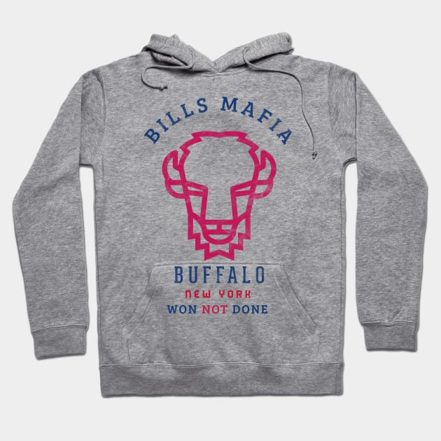 New York Buffalo NFL Bills Mafia Won Not Done Hoodie by BooTeeQue